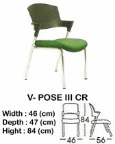 Kursi Susun Indachi V-Pose III CR